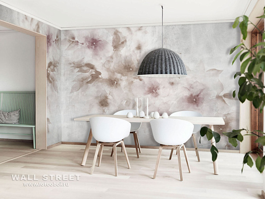 Фотообои в интерьере артикул Floreale 48, ЦВЕТОЧНЫЙ / FLOREALE, Wall street